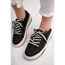 Pasyone Siyah Kadın Sneaker Günlük Ayakkabı