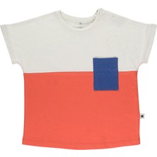 Little Yucca "pocket" Organik Pamuk Tshirt - Flamingo Turuncu