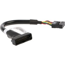 Wiberc 9 Pin USB 2.0 Dişi - 19 Pin USB 3.0 Erkek Çevirici Dönüştürücü Adaptör Kablosu