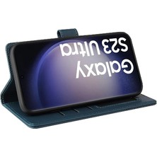 YH Mall Samsung Galaxy S23 Ultra Üç Kart Yuvaları Kickstand Premium Için Flip Case (Yurt Dışından)