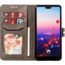 YH Mall Huawei P20 Için Cüzdan Durumda Tüm Yuvarlak Koruma Kickstand Kart Tutucu (Yurt Dışından)