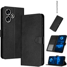 YH Mall Toka Saf Renk Kickstand Pu ile Infinix Sıcak 30 4g Için Flip Case (Yurt Dışından)