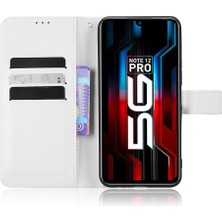 YH Mall Infinix Not 12 Pro 5g Kart Tutucu Kapak Için Kılıf Kickstand Manyetik Cüzdan (Yurt Dışından)