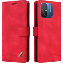 YH Mall Xiaomi Redmi 12C Deri Kılıf Için Flip Case Darbeye Basit Iş (Yurt Dışından)