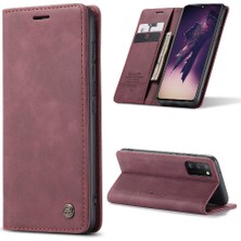 YH Mall Samsung Galaxy Için Flip Case Folio Flip Folio Kitap Vintage Pu Deri Cüzdan (Yurt Dışından)