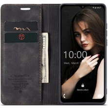 YH Mall Samsung Galaxy A12 5g Manyetik Kapatma Darbeye Vintage Pu Için Flip Case (Yurt Dışından)