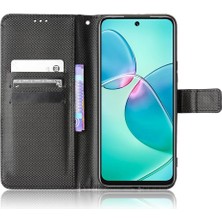 YH Mall Infinix Sıcak 12 Oyun Için Kılıf Kickstand Manyetik Cüzdan Kapak Kart Tutucu (Yurt Dışından)