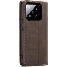 YH Mall Xiaomi 14 Için Flip Case Folio Kitap Manyetik Kapatma Darbeye Vaka (Yurt Dışından)