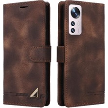 YH Mall Xiaomi 12 Için Flip Case Deri Kılıf Basit Iş Kapak Çevirin Darbeye (Yurt Dışından)