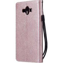 YH Mall Kart Yuvası ile Huawei Mate 10 Için Flip Case Iş Cüzdan Telefon Kılıfı (Yurt Dışından)