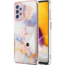 YH Mall Samsung Galaxy A52 5g Ince Cüzdan Yumuşak Tpu Tampon Mermer Kart (Yurt Dışından)