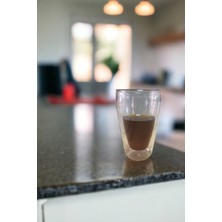 Kitchen Design Lab Yeni Stil Çift Cidarlı Uzun 400 ml Nescafe,Latte,Kahve, Meşrubat Bardak 4 Adet-2258