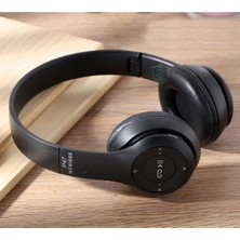 Karleader Kulaküstü Katlanabilir Stereo Hafıza Kartı Girişli Bluetooth Kulaklık – Siyah