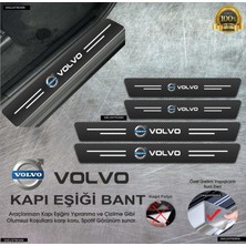 DK Elektronik Dkelektronik Volvo Uyumlu Karbon Kapı Eşiği Koruyucu Suni Deri 4'lü Set