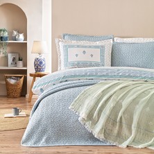 Puffy Cosie Çift Kişilik Eternal Çeyiz Seti - Mavi