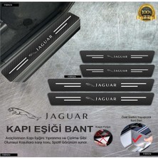 DK Elektronik Jaguar Karbon Kapı Eşiği Koruyucu Suni Deri 4'lü Set