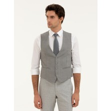 Cacharel Erkek Gri Slim Fit Yelek 50270158-VR024