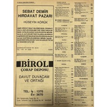 Hasyılmaz Manisa 1987 Meslek Reklam Ilanı Efemera S-23