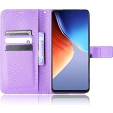 Manyi Mall Tecno Camon 19 Pro Kart Tutucu Manyetik Cüzdan Kickstand Kapak Için Kılıf (Yurt Dışından)