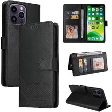 Manyi Mall Iphone 15 Için Flip Case Pro Max Premium Deri Iki Kart Yuvaları Kickstand (Yurt Dışından)