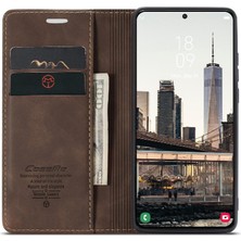 Manyi Mall Samsung Galaxy S22 Artı Vintage Pu Deri Cüzdan Manyetik Için Flip Case (Yurt Dışından)