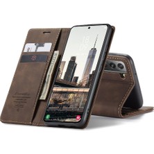 Manyi Mall Samsung Galaxy S22 Artı Vintage Pu Deri Cüzdan Manyetik Için Flip Case (Yurt Dışından)