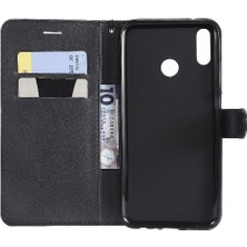 Manyi Mall Kart Yuvası ile Huawei Y9 2019 Için Flip Case Iş Cüzdan Telefon Kılıfı (Yurt Dışından)