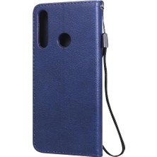 Manyi Mall Huawei Y6P Yüksek Kaliteli Deri Klasik Düz Renk Için Flip Case (Yurt Dışından)