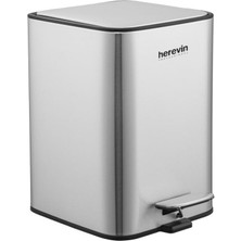 Herevin 5 Lt Paslanmaz Çelik Çöp Kovası