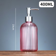 Yaci Shop Pembe Tarzı Renk Temizle Sabunluk Şişesi Doldurulabilir Sıvı El Sabunu Şampuan Dispenseri Banyo Mutfak Için (Yurt Dışından)