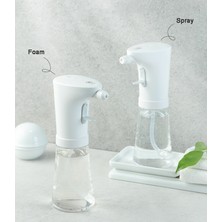 Yaci Shop Köpük Tarzı 260ML El Köpük Sabunluklar Şarjlı Banyo Akıllı Yıkama El Makinesi Sprey Sabun Pompası (Yurt Dışından)