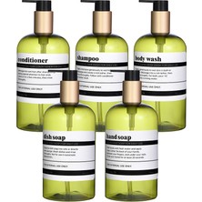 Yaci Shop Yeşil Tarzı 500 ml Doldurulabilir Sıvı Sabunluk Şampuan Kremi Duş Jeli Dağıtıcı Losyon Pompa Şişesi Banyo Boş Saklama Kabı (Yurt Dışından)