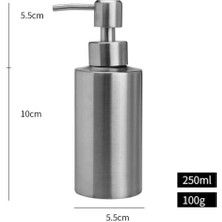 Yaci Shop 250 ml Tarzı Paslanmaz Çelik Tezgah Lavabo Sabunluk Yüksek Li Banyo El Bulaşık Losyonu Şişe Konteyner Hafif Taşınabilir (Yurt Dışından)