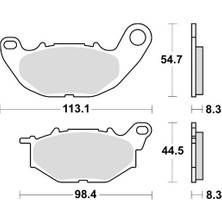 Braking Yamaha Mt-25/r-25 Ön Fren Balatası Yarı Metalik 968SM1