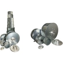 Orfan Çap 200 Boy 85 Delik 12.7 mm Sağ Yön Radyal Fan Pervanesi