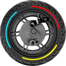 Guitar Max G30 Elektrikli Scooter Için 10 Inç Katı Lastik 10X2.5 Kauçuk Tubeless Sönümleme Jant Lastiği (Yurt Dışından)