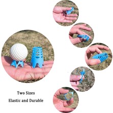 Guitar 10 Adet Golf Mat Tees, Golf Simülatörü Tees, Sürüş Poligonu Için Uygulama Tees, Ev Eğitimi, Mavi L (Yurt Dışından)