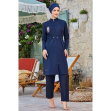 Remsa Mayo Paraşüt Tam Kapalı Tesettür Mayo Levy 8287 Koyu Lacivert