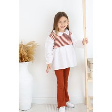 MiaBaby Bebe Yaka Çizgili Ispanyol Ikili Takım