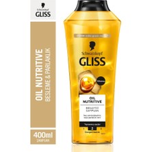 Gliss Oil Nutritive Şampuan 400ML x 2'li Set