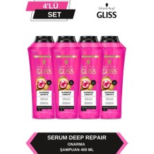 Gliss Supreme Length Uzun Saçlara Özel Şampuan 400 ml x 4 Adet