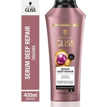 Gliss Serum Deep Repair Onarıcı Şampuan 400 ml ve Durulanmayan Sıvı Saç Kremi 200 ml