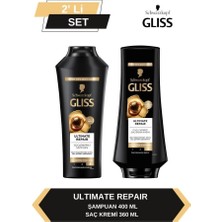 Gliss Ultimate Repair Şampuan 400ML + Saç Kremi 360ML