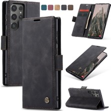 Mays Shop Samsung Galaxy S24 Için Flip Case Ultra 5g Flip Folio Kitap Manyetik Kapatma (Yurt Dışından)