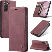 Mays Shop Samsung Galaxy S22 Artı Vintage Pu Deri Cüzdan Manyetik Için Flip Case (Yurt Dışından)