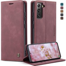 Mays Shop Samsung Galaxy S22 Artı Vintage Pu Deri Cüzdan Manyetik Için Flip Case (Yurt Dışından)