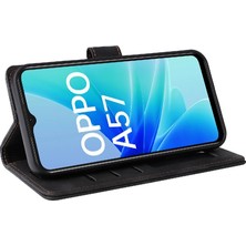 Mays Shop Oppo A57 4g Için Flip Case Kapak Cüzdan Darbeye Basit Iş (Yurt Dışından)