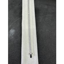 Luna Gümüş Beyaz Su Yolu Bileklik Tırnaklı