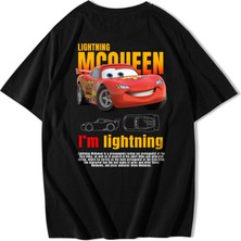 BRZ Collection Unisex Oversize Şimşek Mcqueen T-Shirt