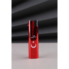 Silvio Monetti Kırmızı LED Fenerli Türkiye Yazılı ve Türk Bayrağı Çakmak 24CSM932PR001